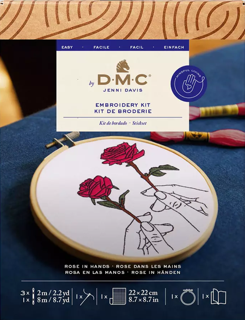 DMC Embroidery Kit Rose In Hands TB210