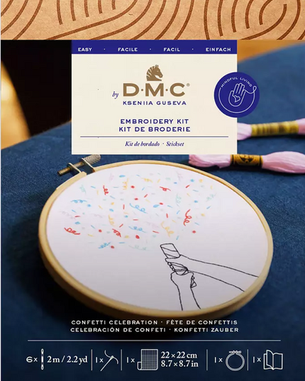 DMC Embroidery Kit Confetti Celebration TB211
