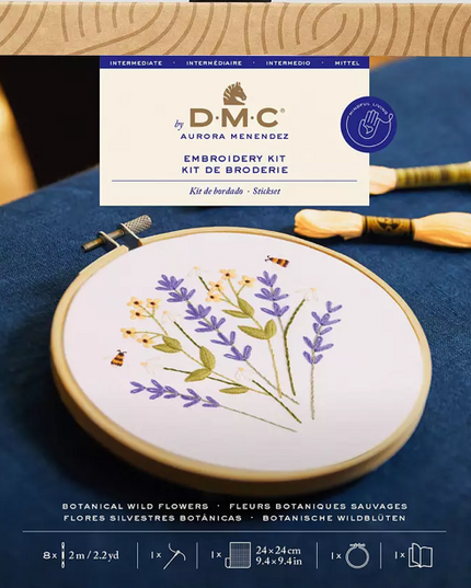 DMC Embroidery Kit Botanical Wild Flowers TB217