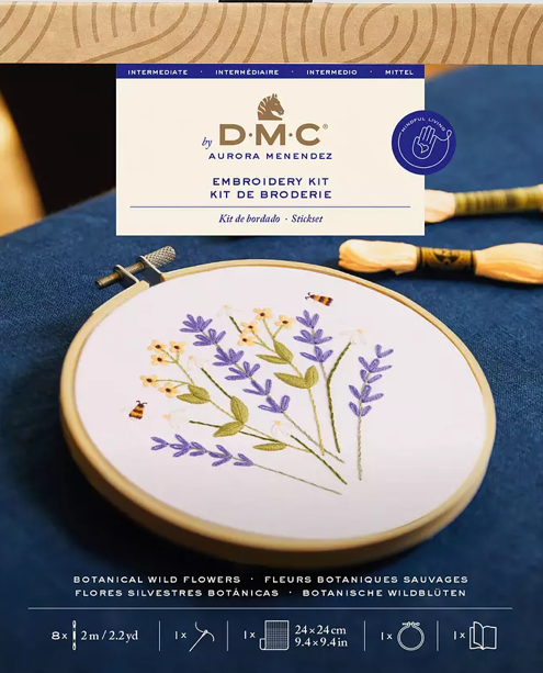 DMC Embroidery Kit Botanical Wild Flowers TB217