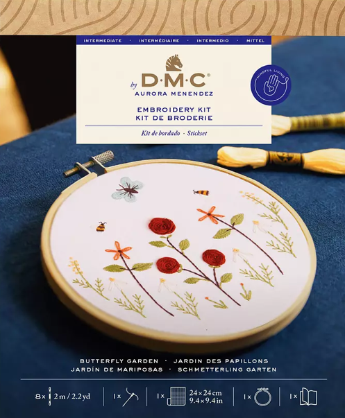 DMC Embroidery Kit Butterfly Garden TB218