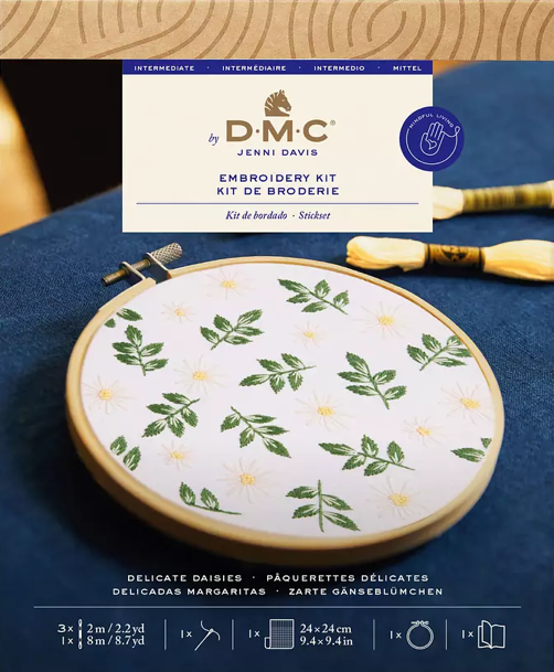 DMC Embroidery Kit Delicate Daisies TB222