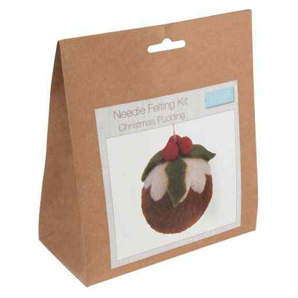 Make Your Own Needle Felting Kit - Christmas Pudding