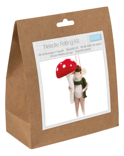 Make Your Own Needle Felting Kit - Woodland Mouse