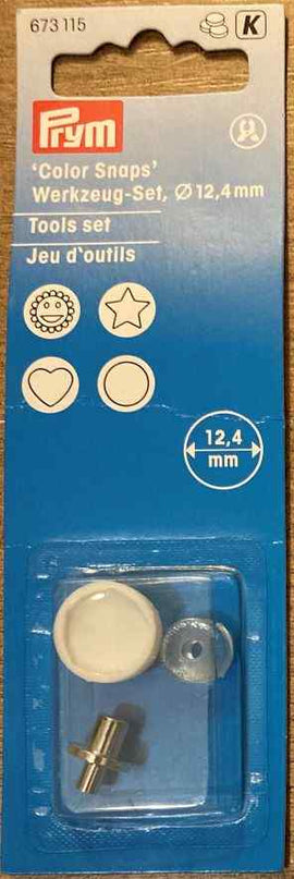 Tool Set for use with Pliers for press fasteners, eyelets and piercing 673 115