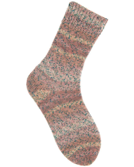 Rico Socks Sprinkly Stripey 4Ply Rose 02