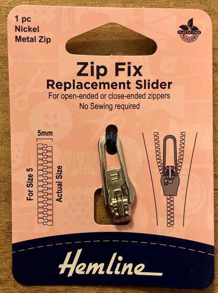 Zip Fix Black Metal H167.02.BK