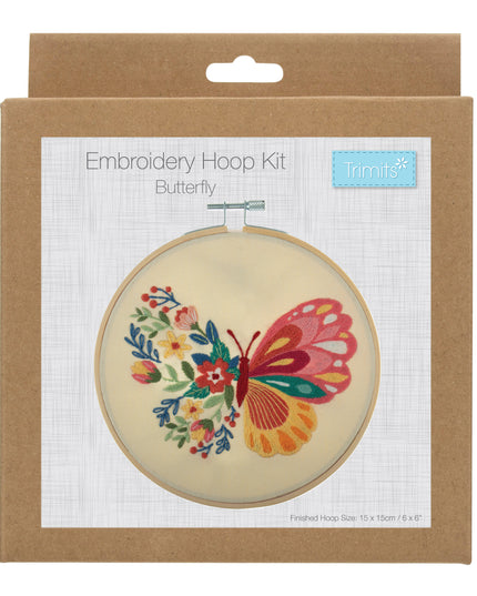 Trimits Embroidery Hoop Kit Butterfly