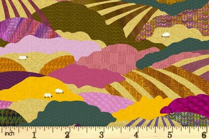 Fabric Flax and Fibres LANDSCAPE