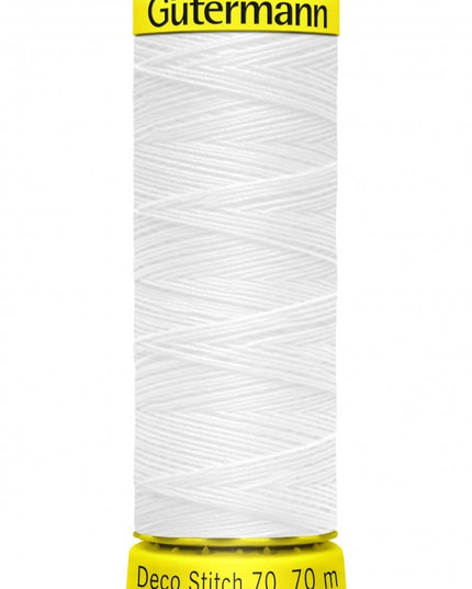 Gutermann Deco Stitch 70 Thread White 800