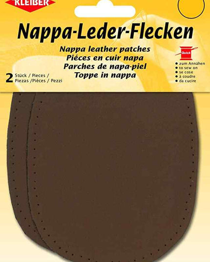 Nappa leather patches Brown 85005