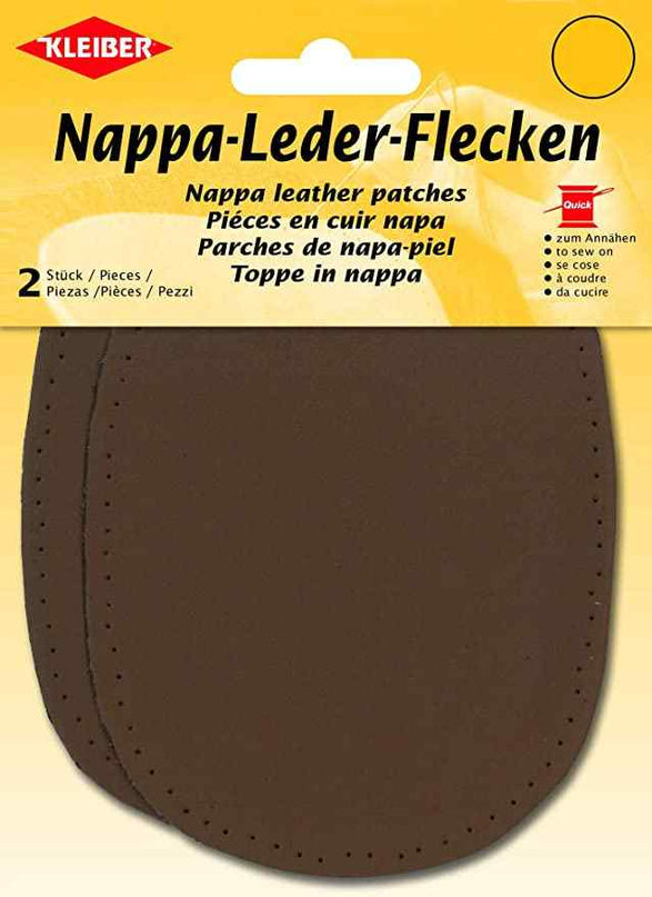 Nappa leather patches Brown 85005