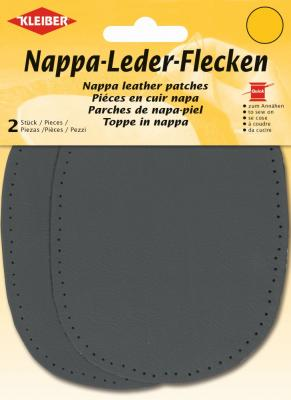 Nappa leather patches Grey 850