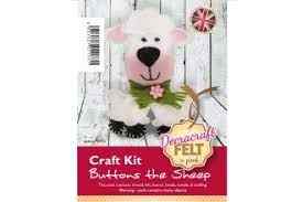 Felt Kit Buttons the Sheep