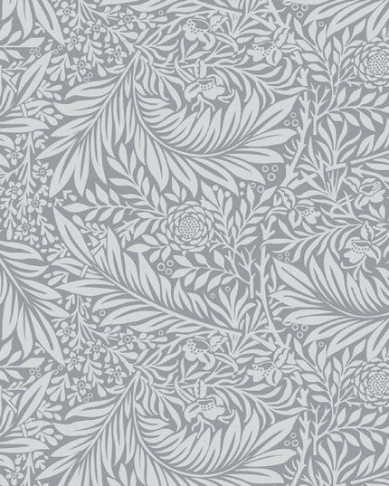 Quilt Back Cotton 108" William Morris Larkspur SILVER