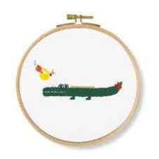 DMC Embroidery Kit Invitation! Crocodile TB128